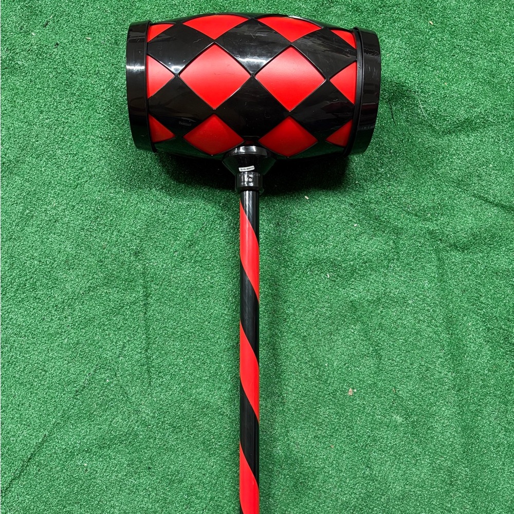 Red and Black Harlequin Mallet